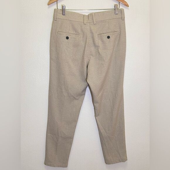 Zara - Tan Houndstooth Pants Trousers - size 30 (8) - Picture 2 of 7
